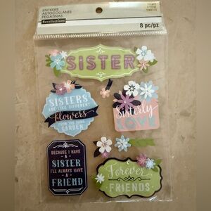 Sisters Scrapbook Stickers